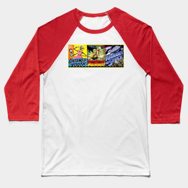 Mystery Science 3-Episode Banner - Series 13 Baseball T-Shirt by Starbase79